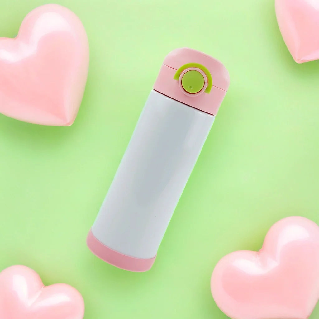 Personalized 12oz Sippy Cup – Leak-Proof Kids Cup with Flip-Top Lid, Straw & Silicone Sleeve