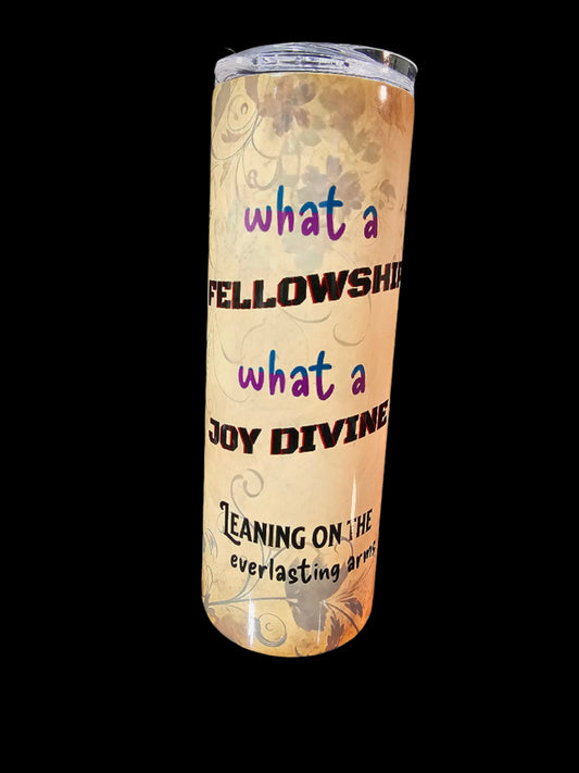 Framed Greetings Skinny Tumblers - The Church Edition Leaning-on-the-Everlasting-Arms