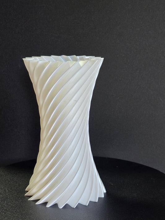 Helix Twist Vase — 7" Modern Decorative Vase