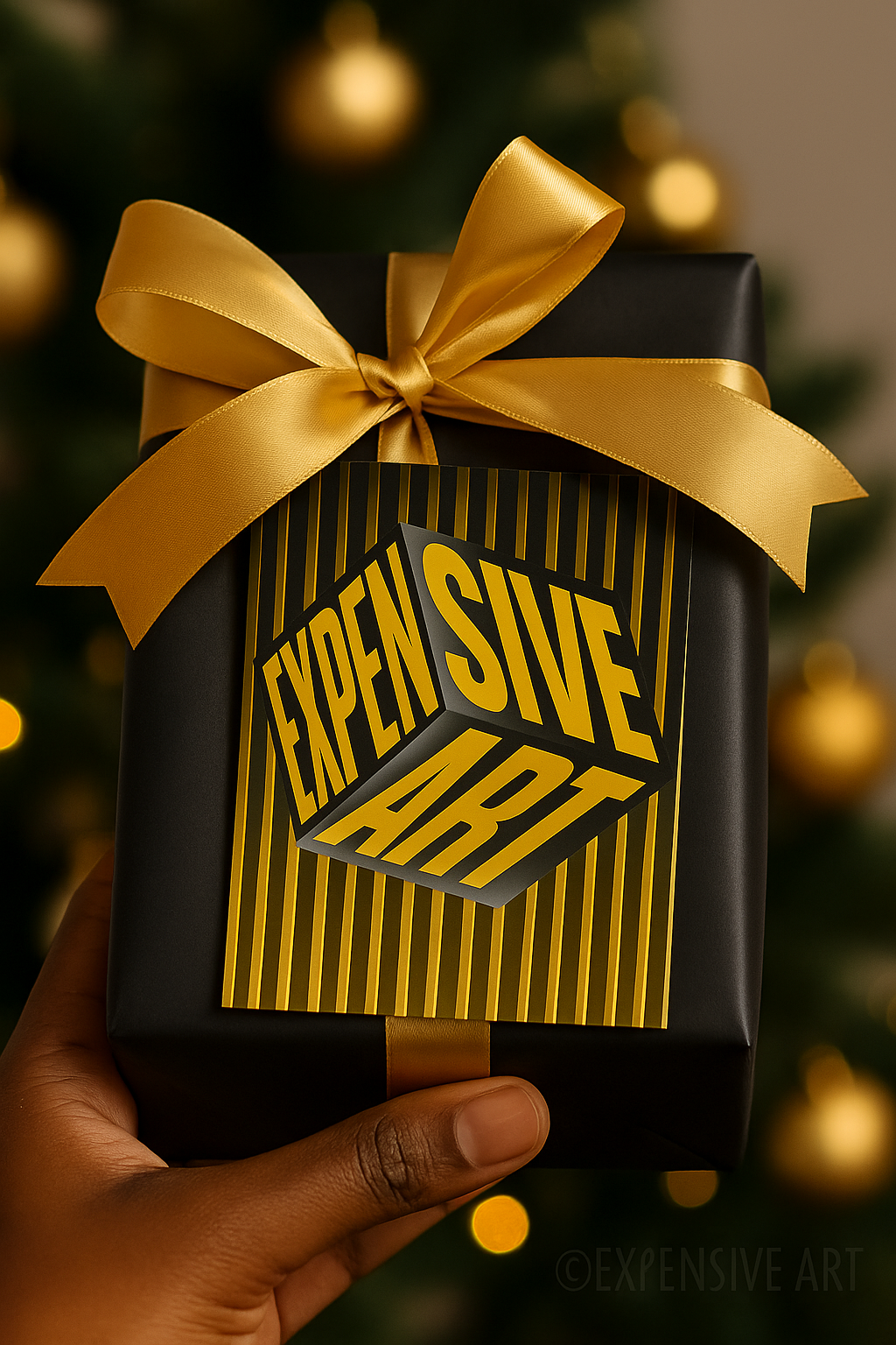 Expensive Art - Bold Statement Art Gold & Onyx Edition