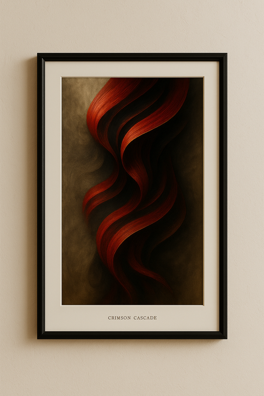 Crimson Cascade Wall Art