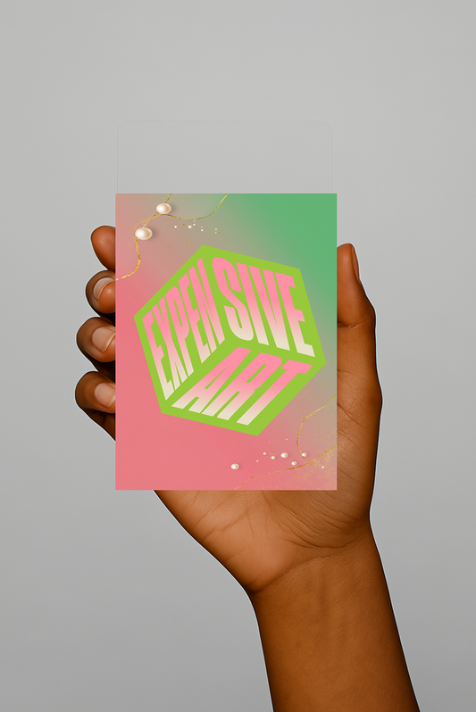 Expensive Art - Bold Statement Art Apple & Pink Edition