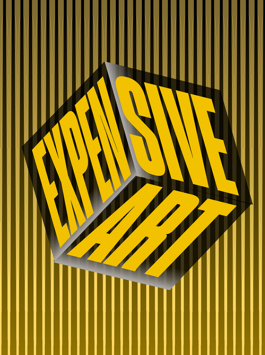Expensive Art - Bold Statement Art Gold & Onyx Edition