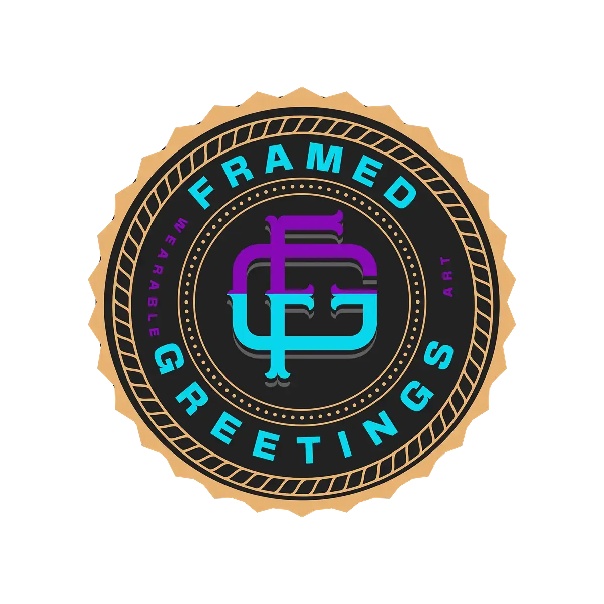 Custom Tees Sublimation Dark Framed Greetings