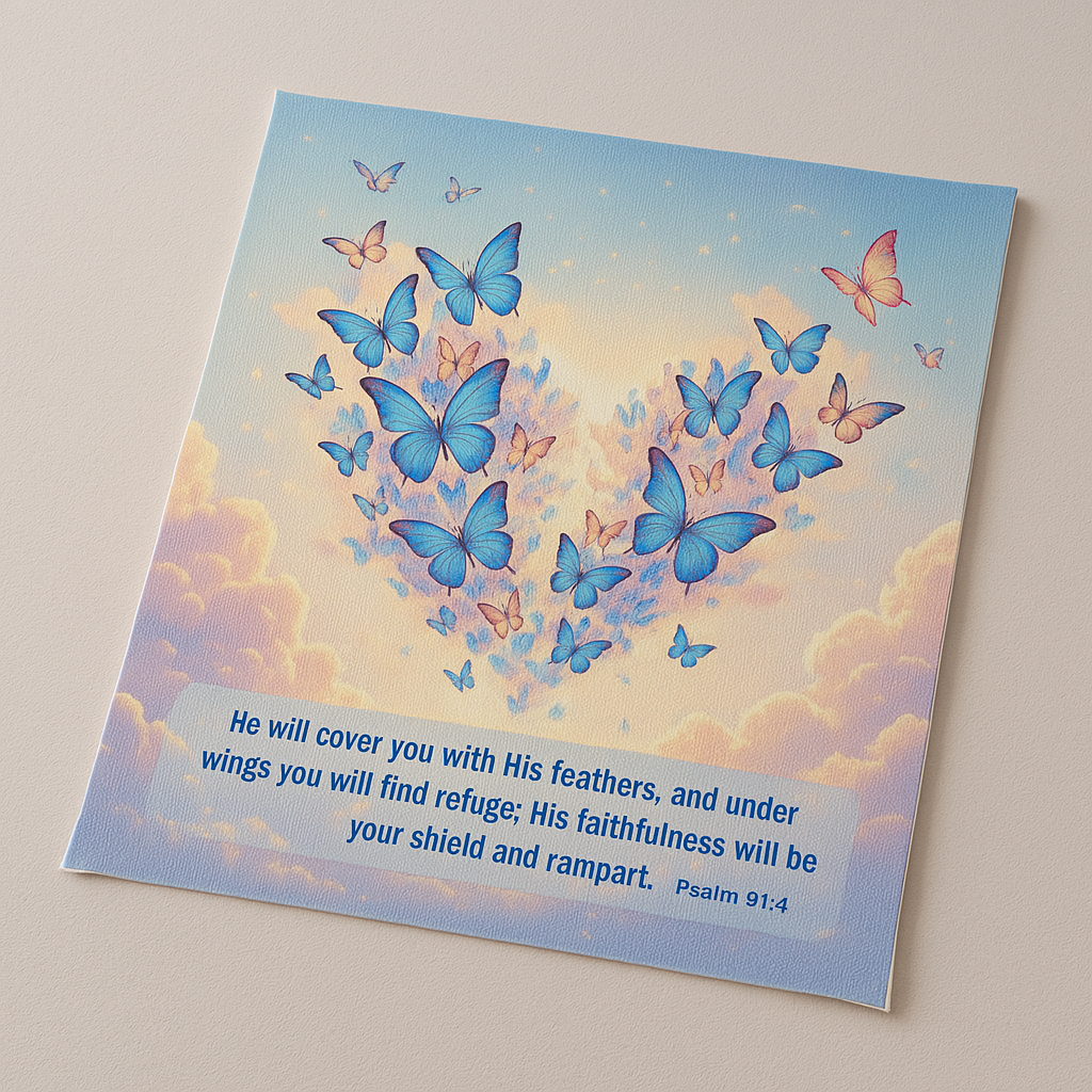 Eternal Wings Memorial Print – A Soaring Tribute to Love & Remembrance