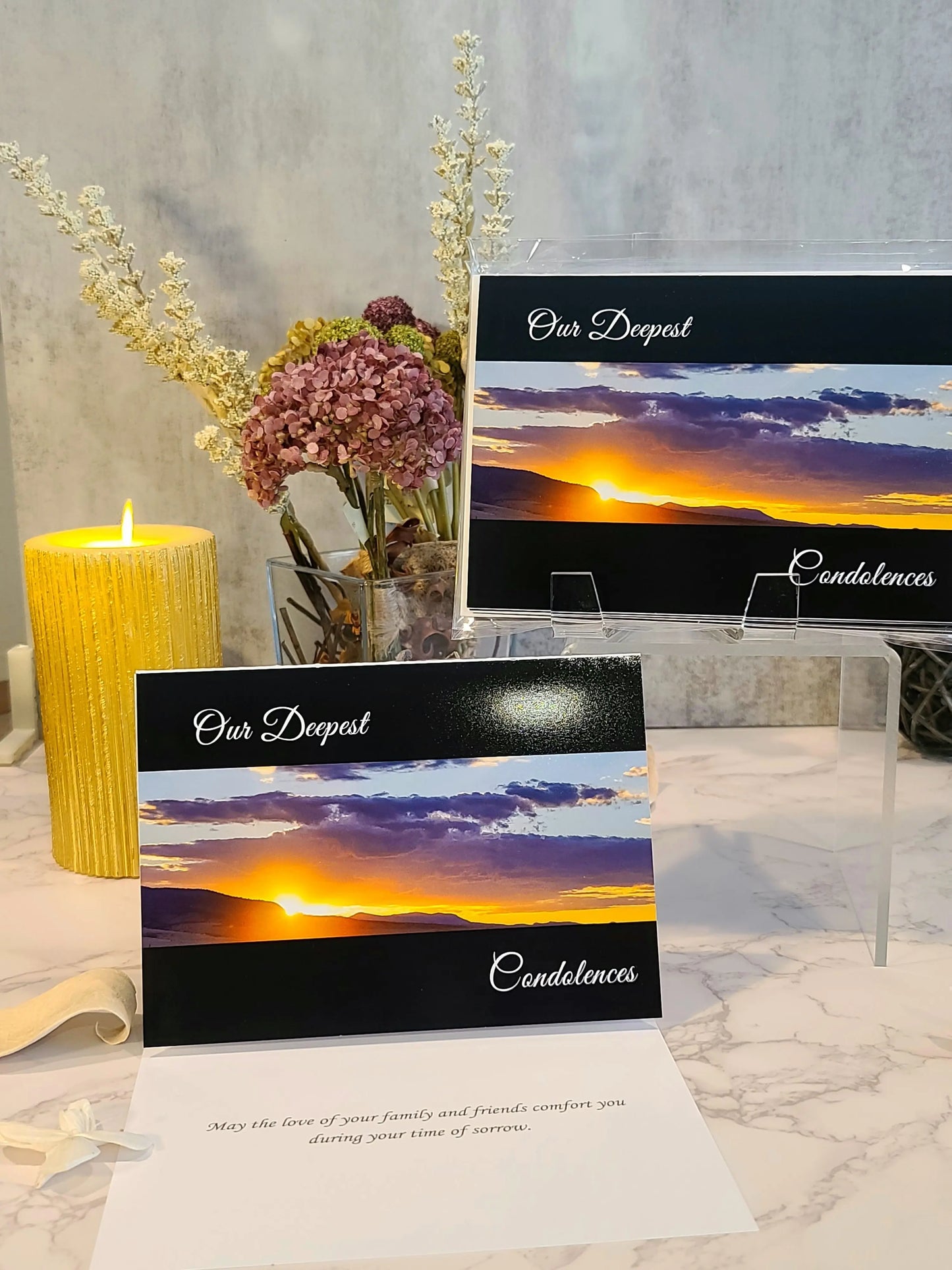 Our Deepest Condolences Sympathy Cards (5pk) Antoinette Washington Photography