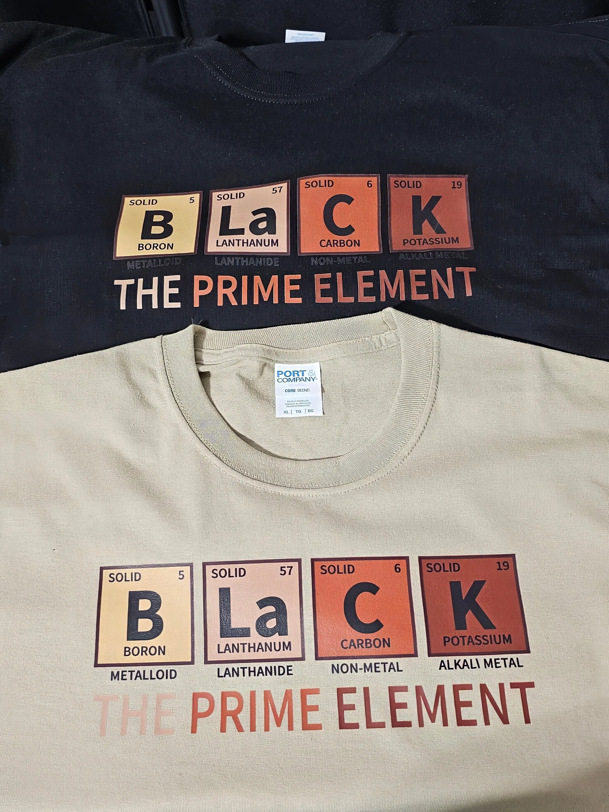Black The Prime Element T-Shirt - Framed Greetings