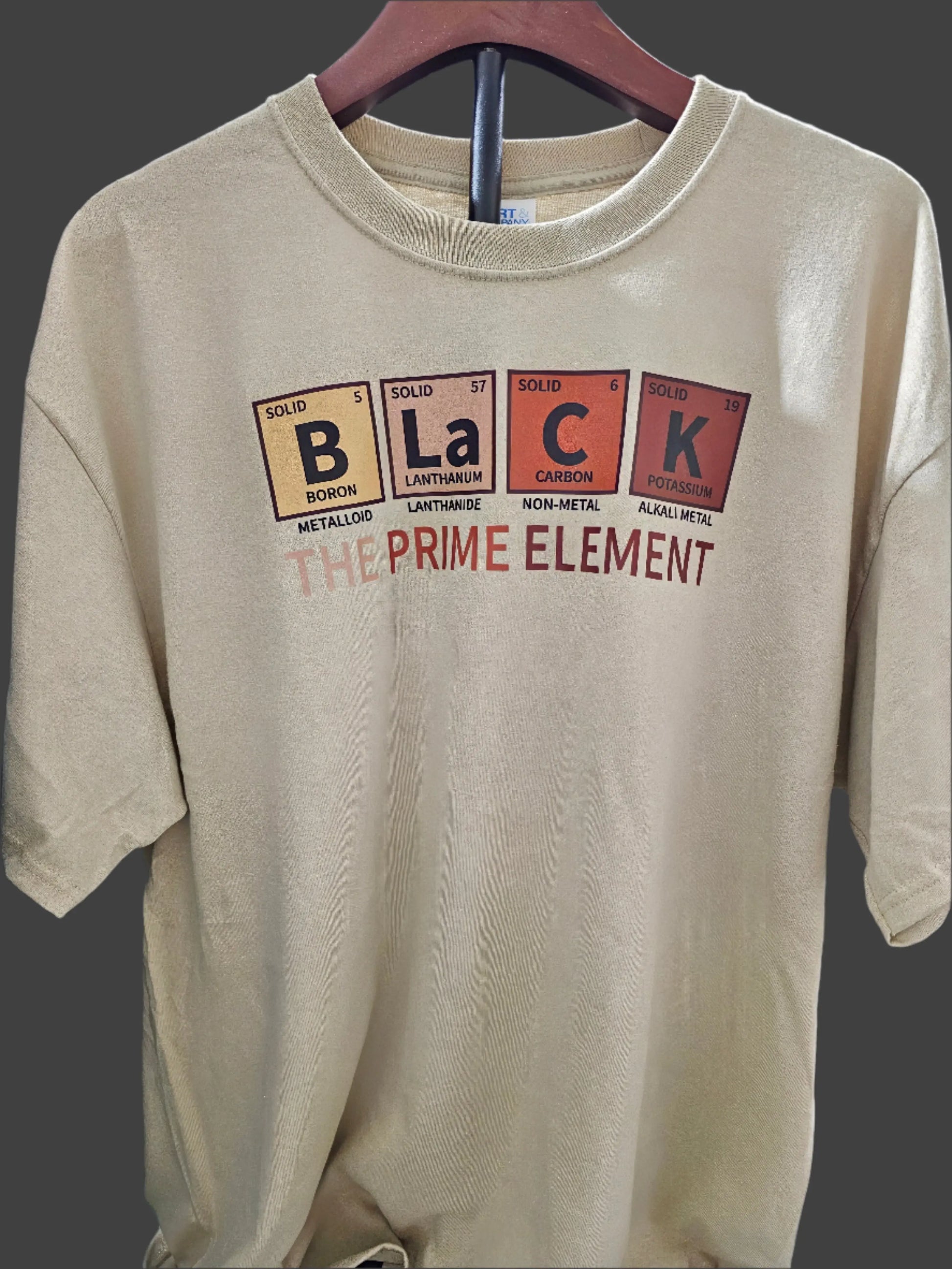 Black The Prime Element T-Shirt - Framed Greetings