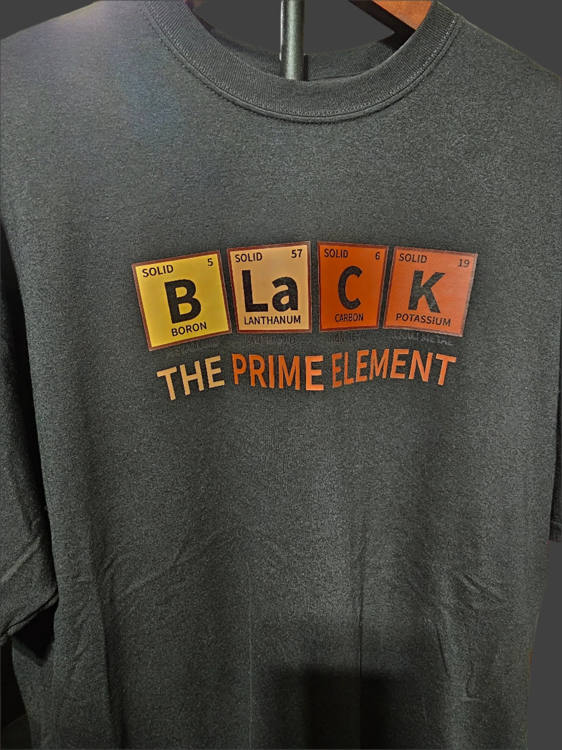 Black The Prime Element T-Shirt - Framed Greetings