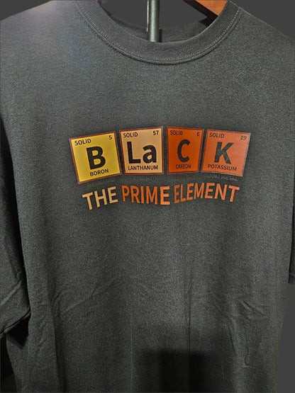 Black The Prime Element T-Shirt - Framed Greetings