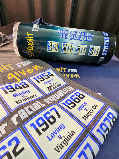 Framed Greetings Skinny Tumblers - History Racial-Equality-Tumbler