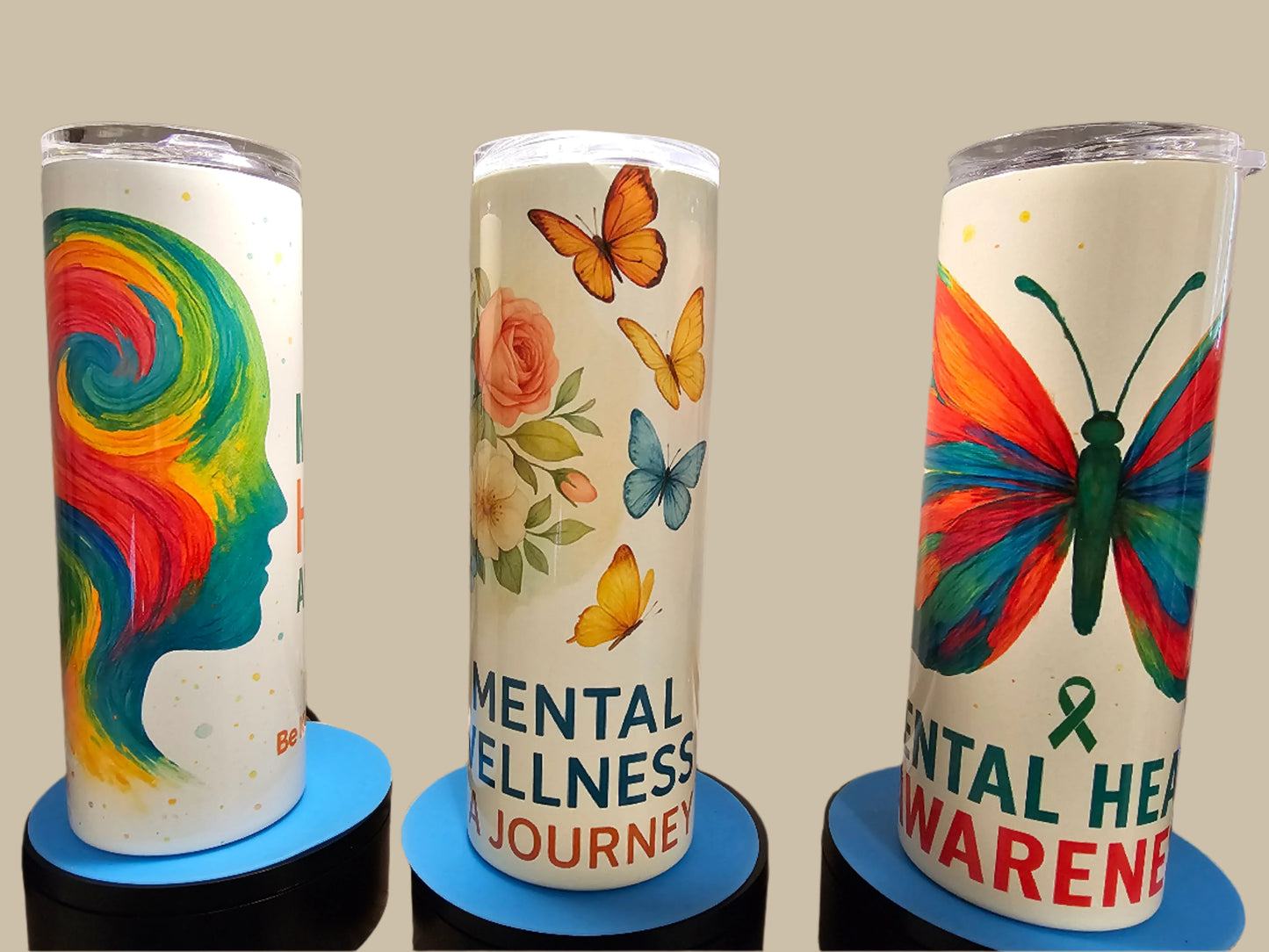 Skinny Tumblers - Mental Health Awareness Tumblers