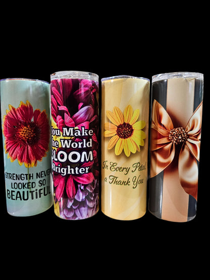 Skinny Tumblers -Flourish: A Collection of Thanks