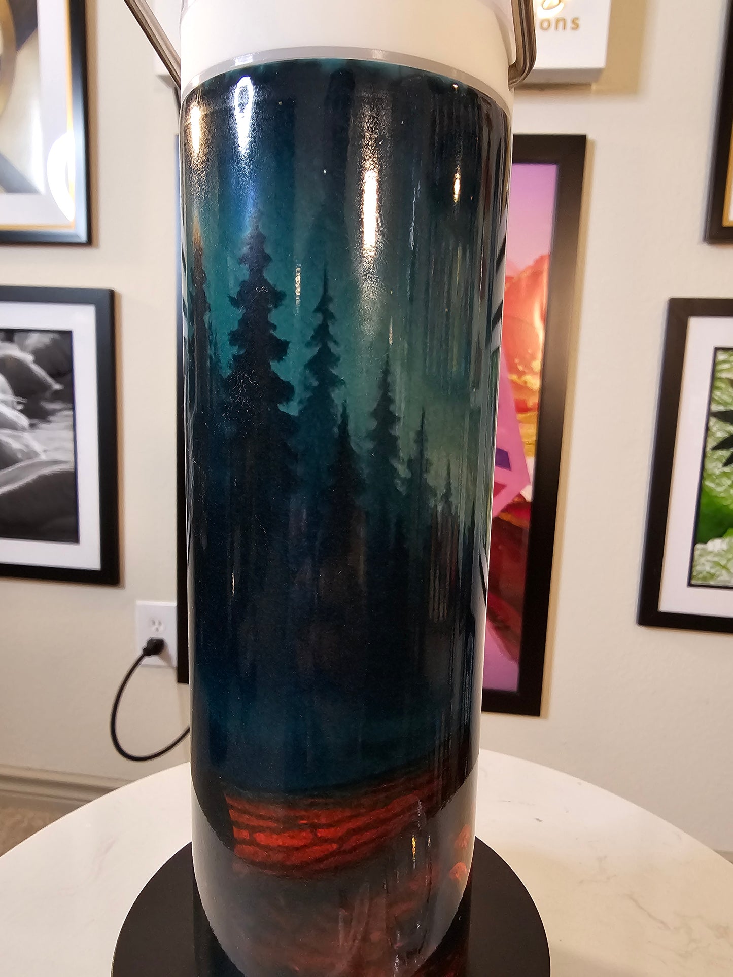 Lantern Tumbler – 20 oz Insulated Bottle with Light-Up Lid