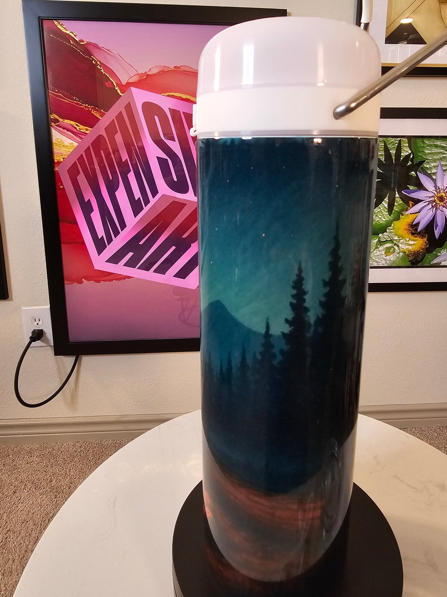 Lantern Tumbler – 20 oz Insulated Bottle with Light-Up Lid