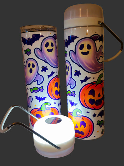 Halloween Lantern Tumbler – 20 oz Light-Up Insulated Cup