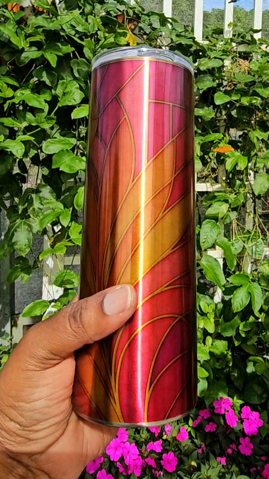 Stained Glass Series — 20 oz Clear Skinny Tumblers