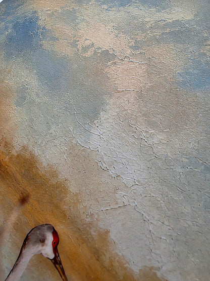 Passage on the Platte – Mixed Media Wildlife Art Print