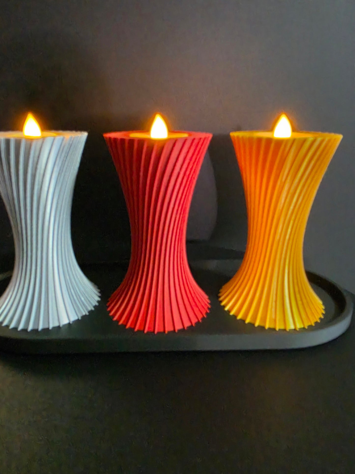 Sculptural Oval Display Tray