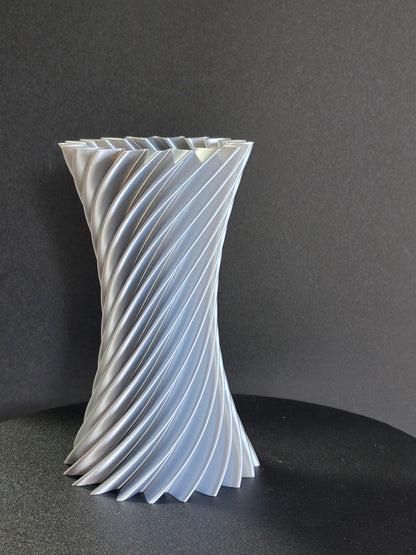 Helix Twist Vase — 7" Modern Decorative Vase