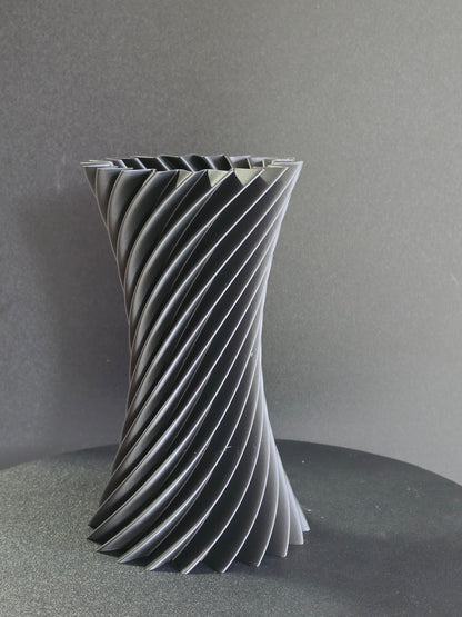 Helix Twist Vase — 7" Modern Decorative Vase