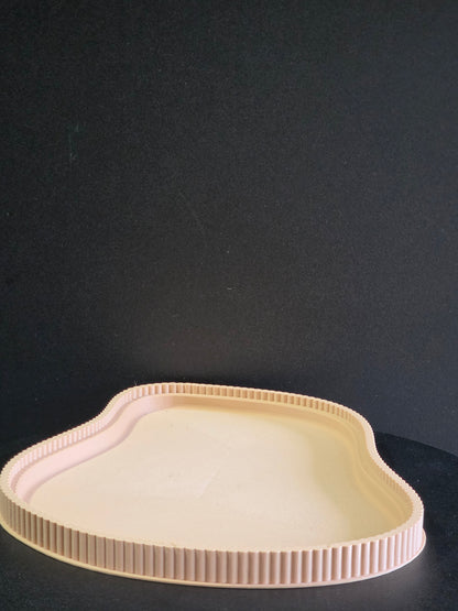 Sculptural Accent Tray — Modern Decorative Display Tray