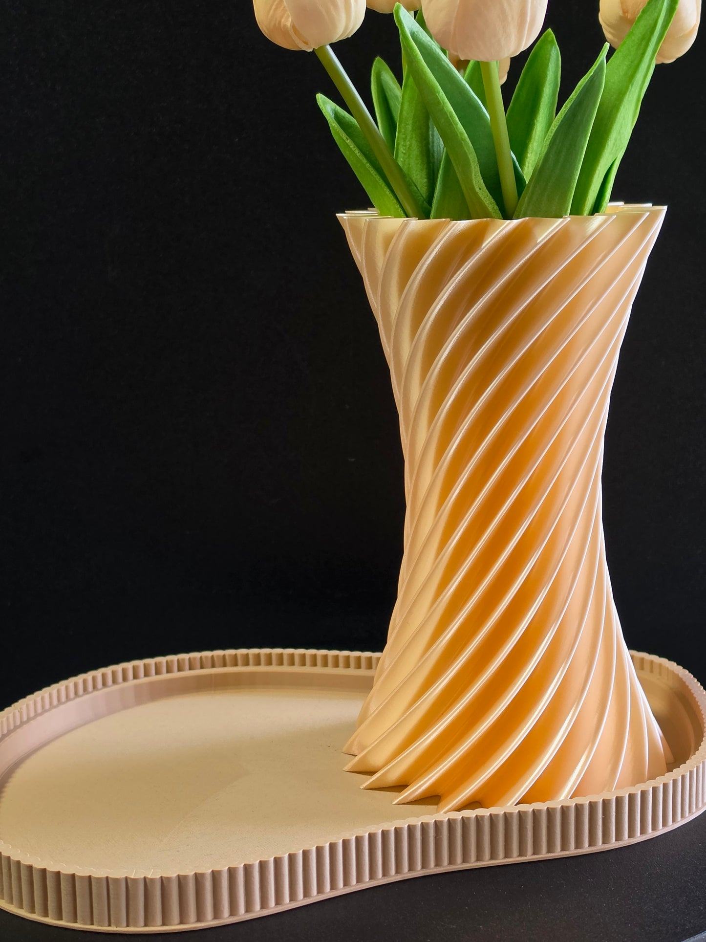 Sculptural Accent Tray — Modern Decorative Display Tray