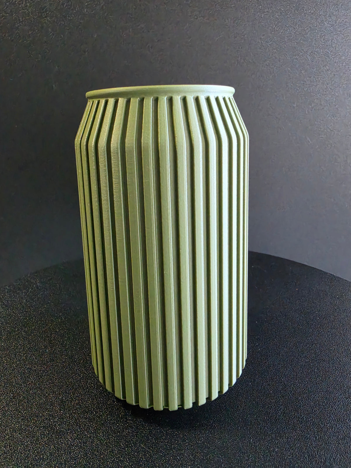 Ribbed Straw Organizer — Japandi-Inspired Soda Can Style Holder