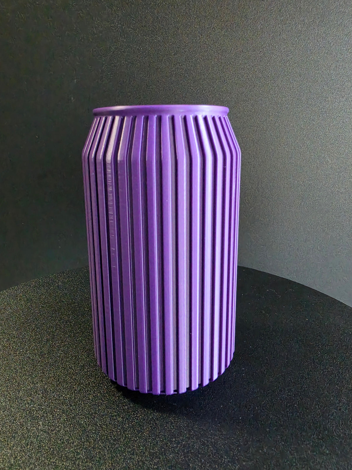 Ribbed Straw Organizer — Japandi-Inspired Soda Can Style Holder