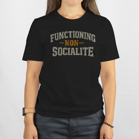 Functioning NonSocialite – Tri-Blend T-Shirt