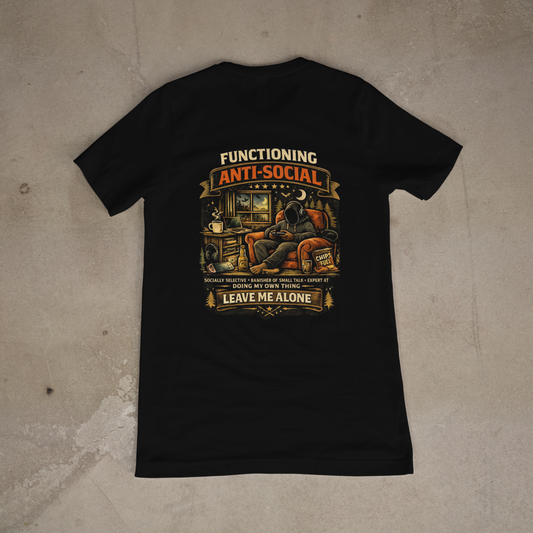 Functioning Anti-Social – Tri-Blend T-Shirt