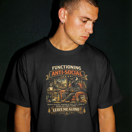 Functioning Anti-Social – Tri-Blend T-Shirt