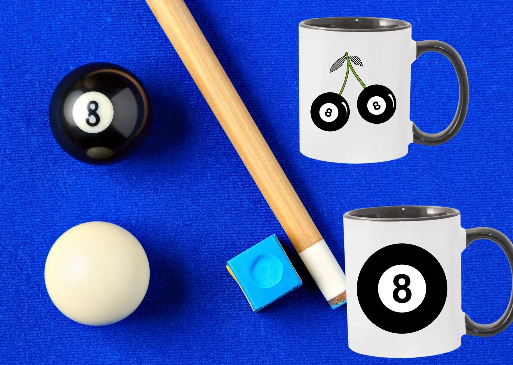 Mugs for the Pool Shark - Framed Greetings