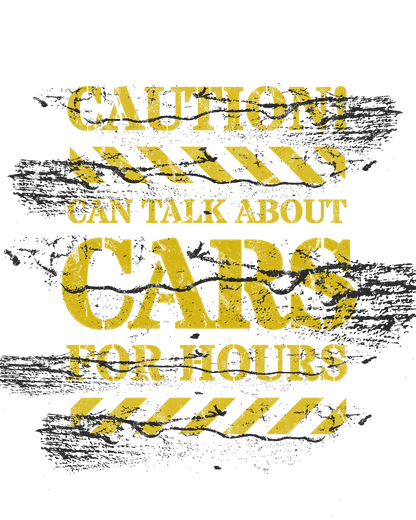 Can Talk About Cars For Hours- Short Sleeve Tee Framed Greetings