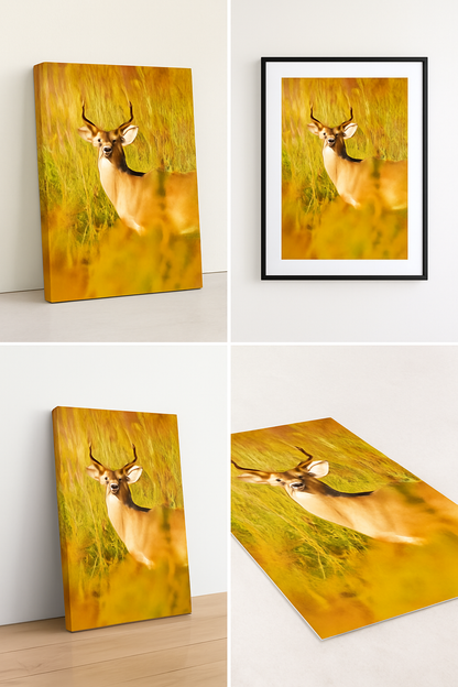 The Golden Hour Buck – Wildlife Photography Print | Framed Greetings