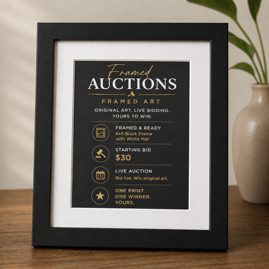 Live Studio Auction | Framed Greetings Framed 5x7 Art