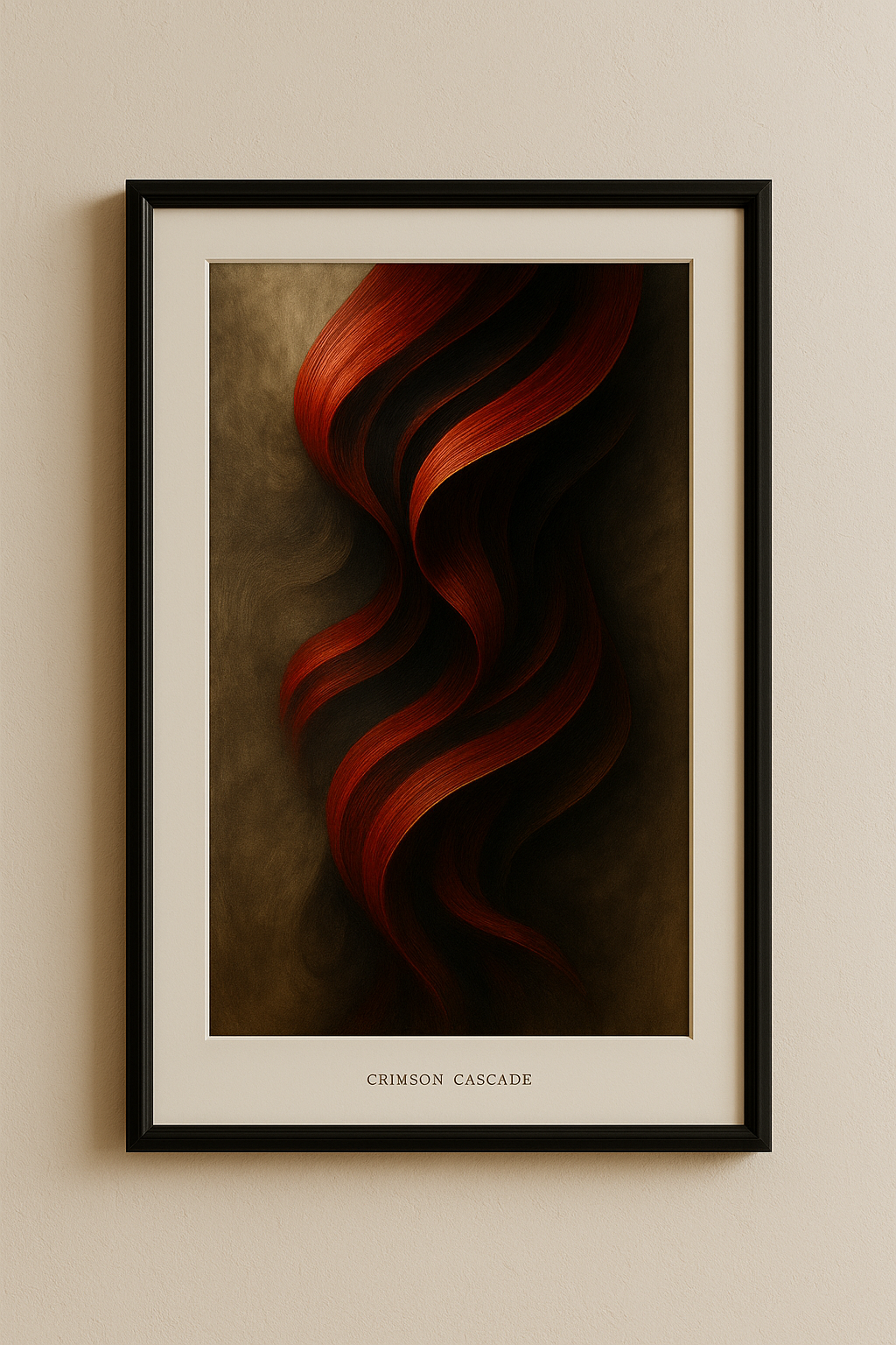 Crimson Cascade Wall Art