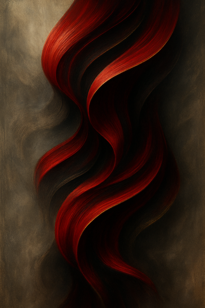 Crimson Cascade Wall Art