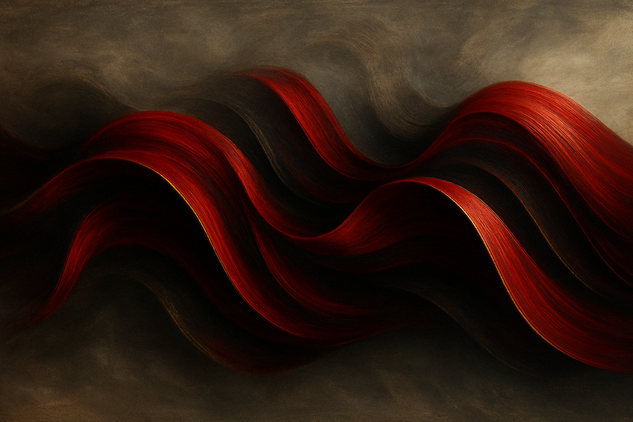 Crimson Cascade Wall Art