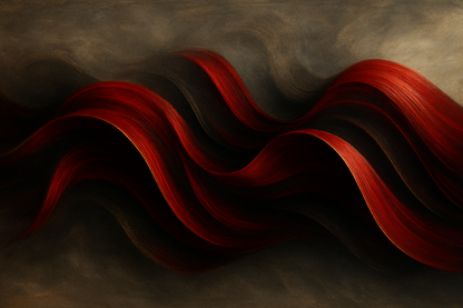 Crimson Cascade Wall Art