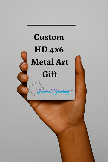 Custom Metal Art Print – Personalized ChromaLuxe Sublimation (Multiple Sizes)