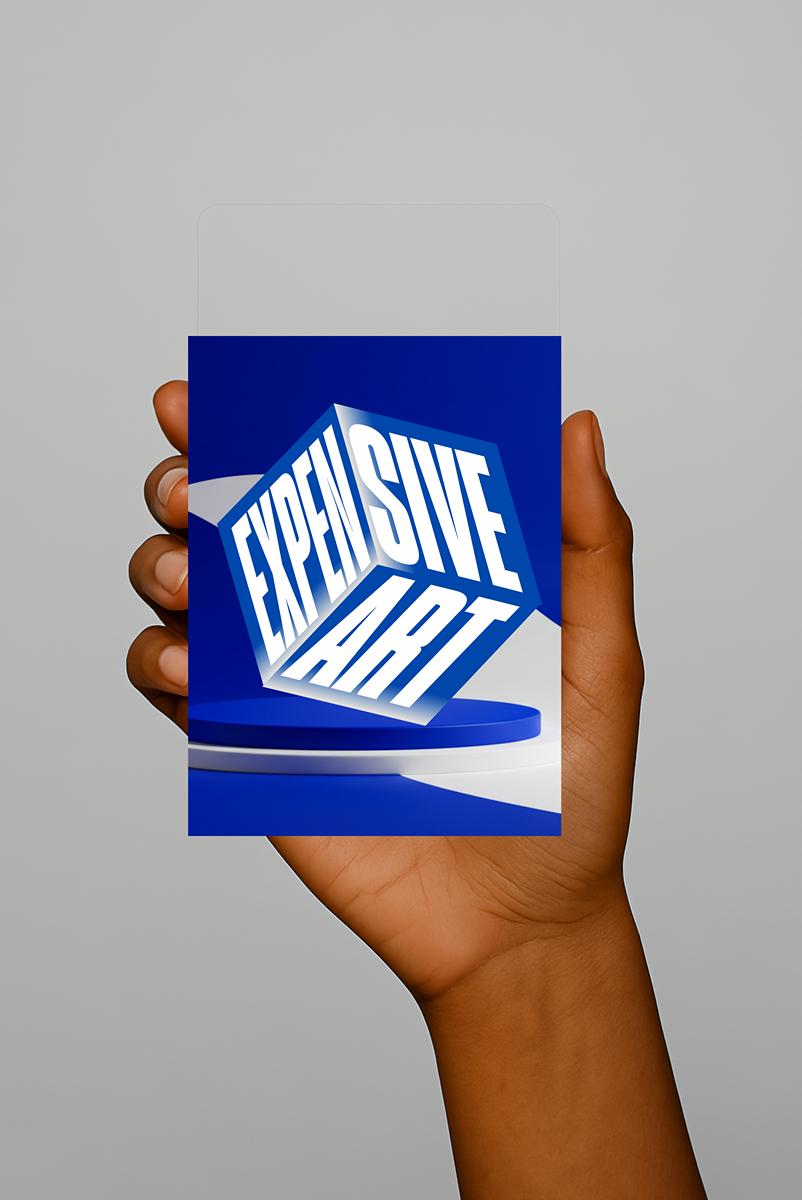 Expensive Art - Bold Statement Art Royal & White Edition