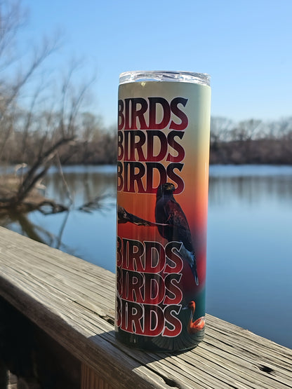 Skinny Tumblers - Birdwatching - Framed Greetings