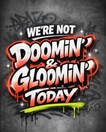 We’re Not Doomin’ & Gloomin’ Today