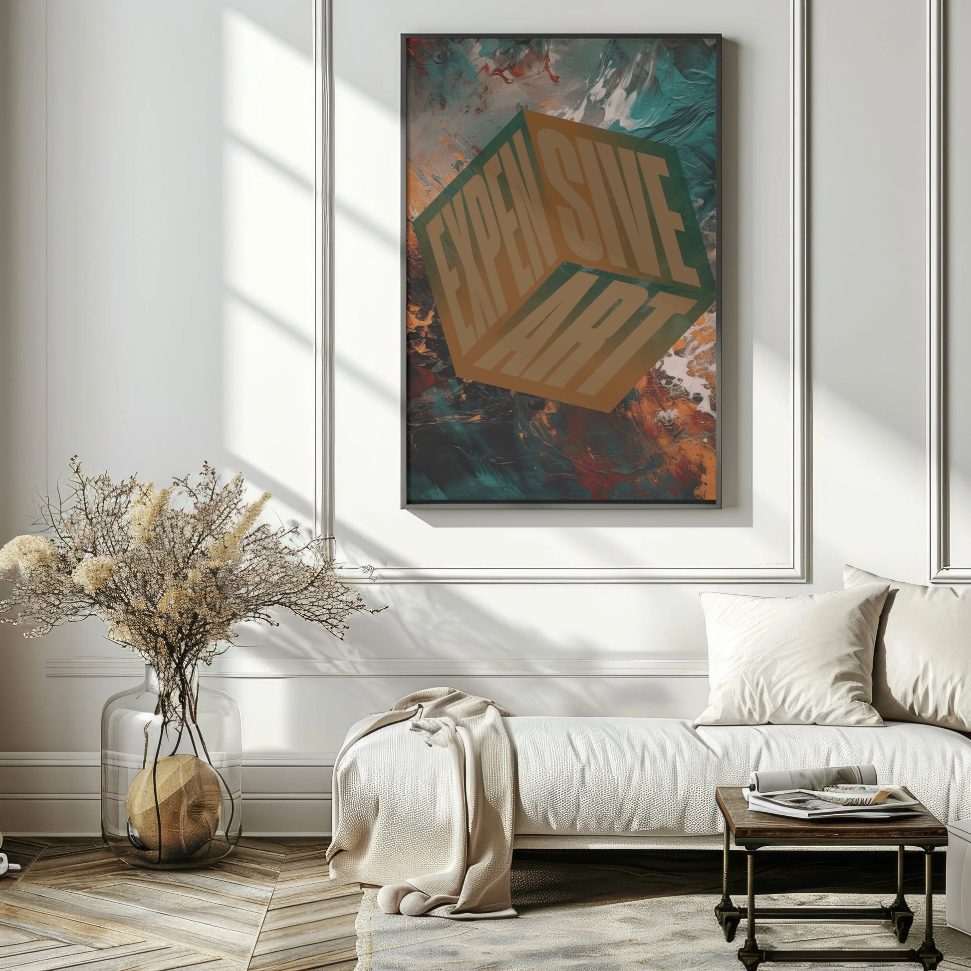 Expensive Art - Bold Statement Poster Wall Art Framed Greetings