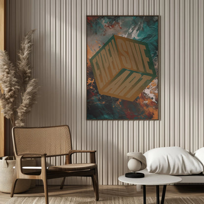 Expensive Art - Bold Statement Poster Wall Art Framed Greetings