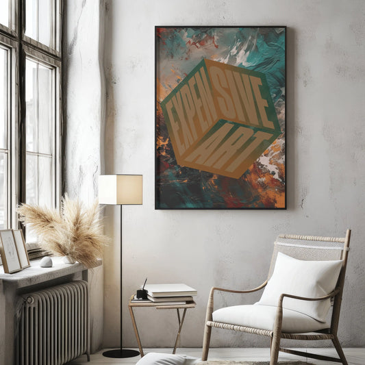 Expensive Art - Bold Statement Poster Wall Art Framed Greetings