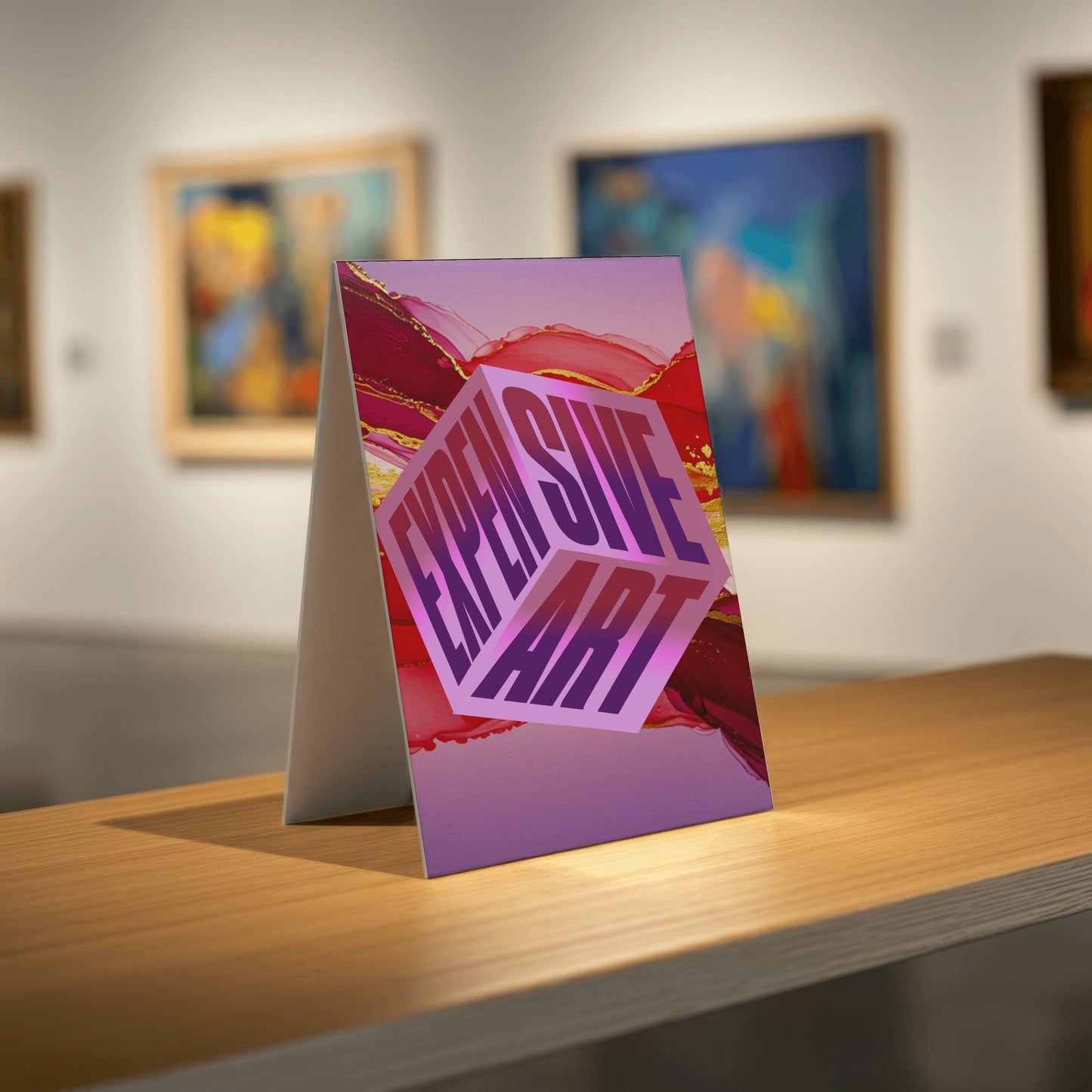 Expensive Art - Bold Statement Art (Red & Violet Edition)