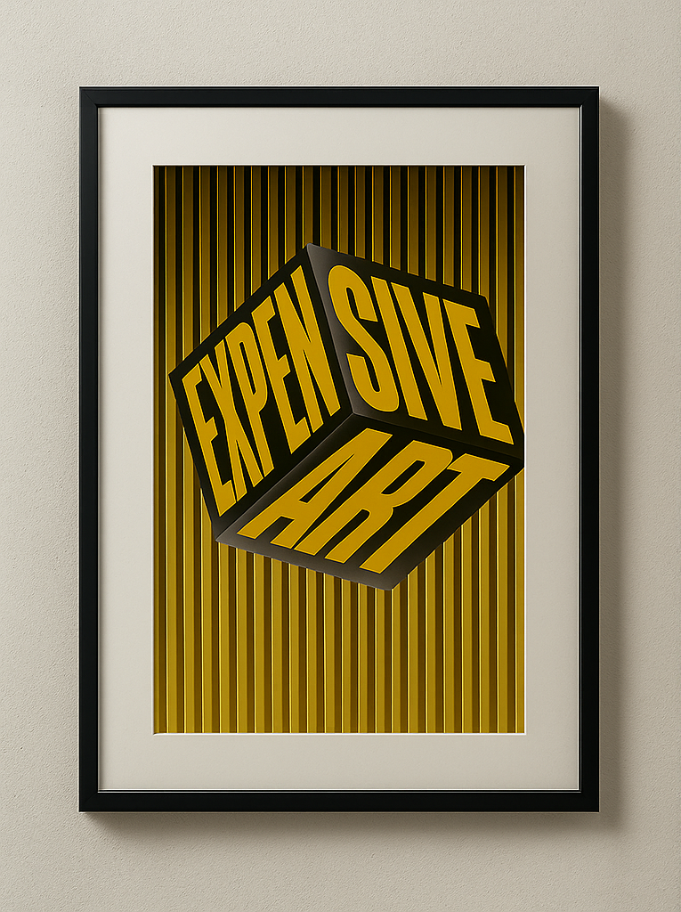 Expensive Art - Bold Statement Art Gold & Onyx Edition