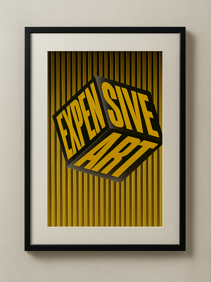 Expensive Art - Bold Statement Art Gold & Onyx Edition